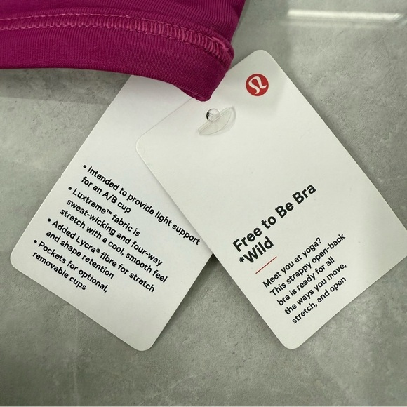 Women’s Lululemon Peloton Free To Be Bra Wild Animal Print Strappy Back Size 4 - Picture 11 of 14